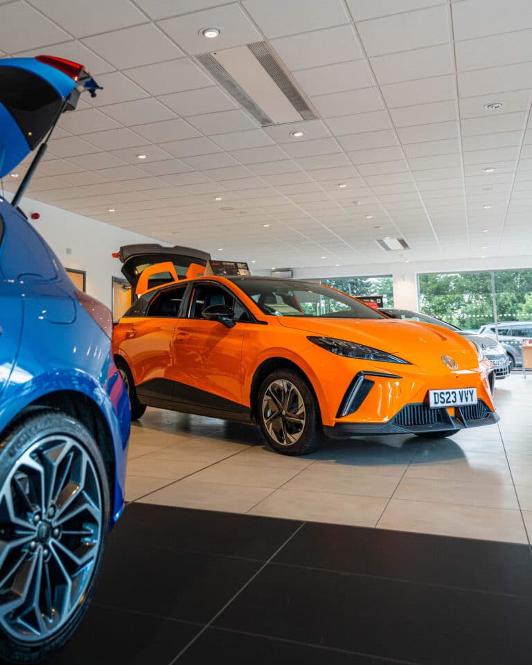 Inside Large Car Supermarket